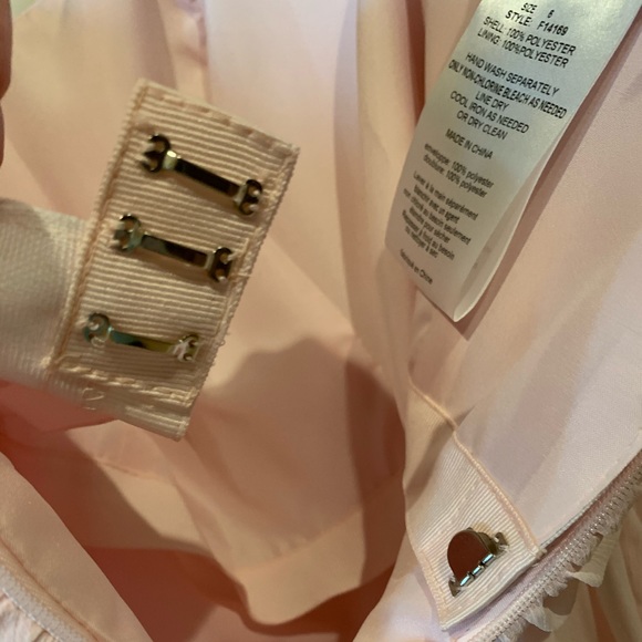 Pink David’s Bridal Strapless Dress - Picture 5 of 6